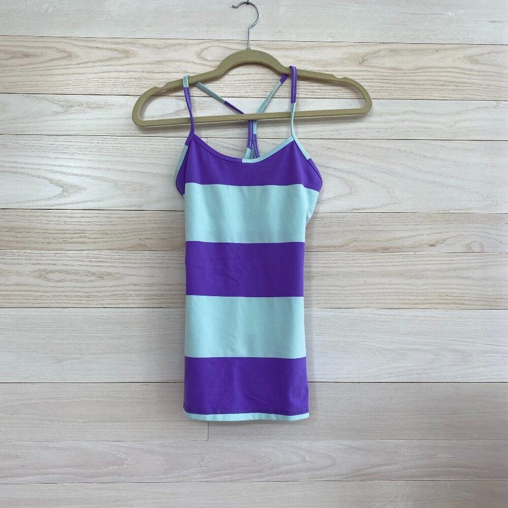 Lululemon Purple & Blue Racerback Yoga Tank